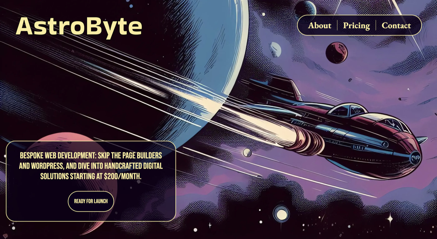 AstroByte generative sci-fi visual